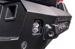 Ford Super Duty F-250 Bumper - Rear - Addictive Desert Designs - HoneyBadger - Hammer Black with Satin Black Panels - `23-`26